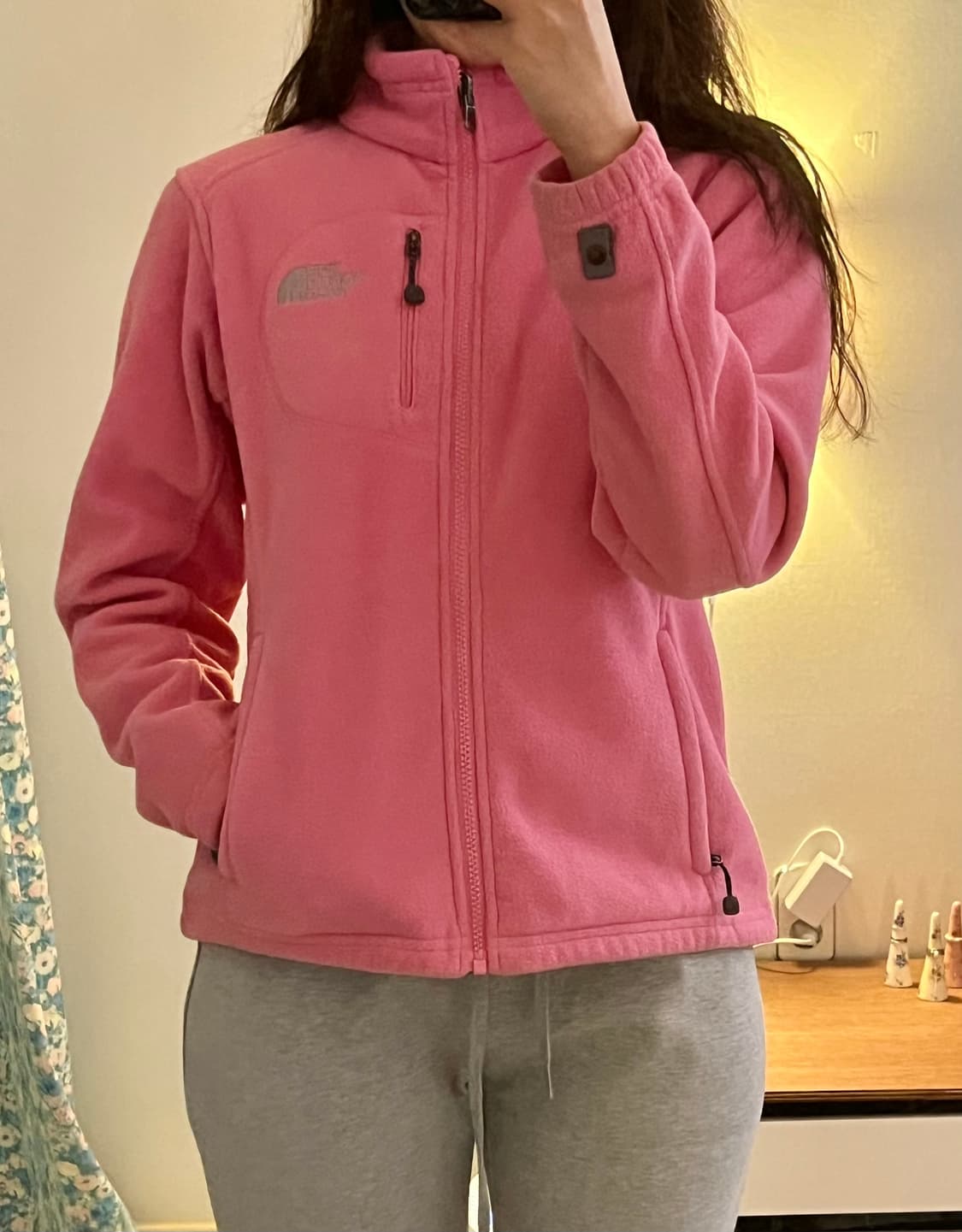 노스페이스 핑크 후리스 플리스 집업 y2k 상품이미지6