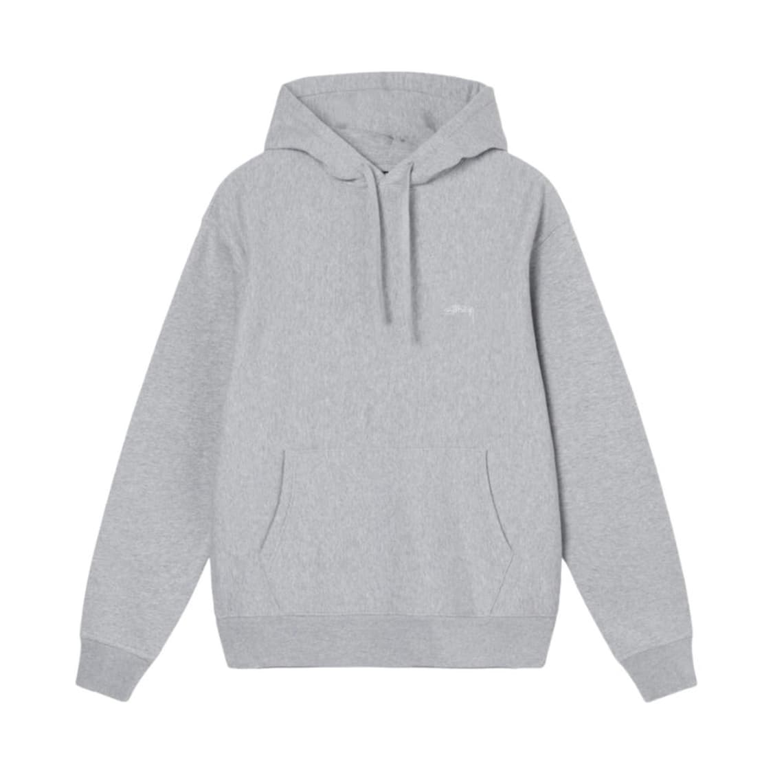 스투시 오버다이드 스무스 스탁 로고 후드 그레이 헤더 M 상품이미지1