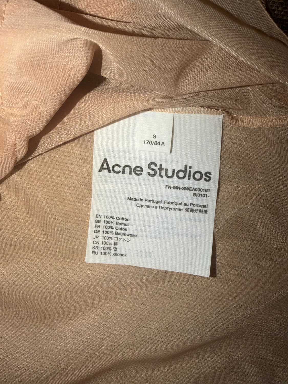 Acne Studios 시스루 여성 블라우스 상품이미지3