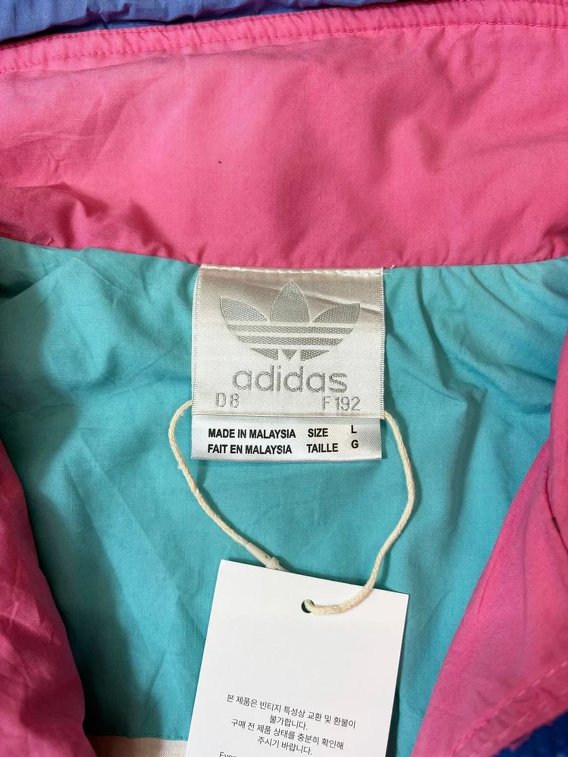 아디다스 90's 올드스쿨 배색 바람막이 자켓 PN6058 상품이미지8