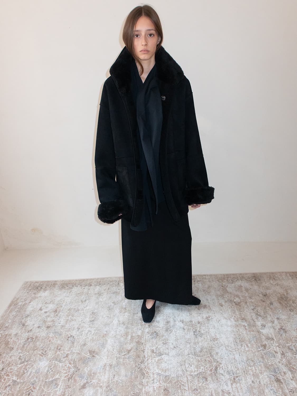 ehre 에레 리버시블 시어링 코트 상품이미지2