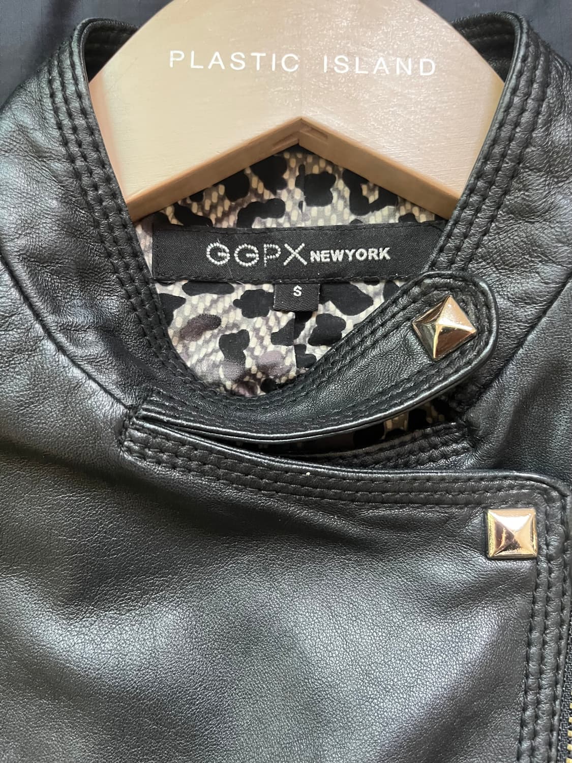 GGPX NEWYORK 가죽자켓 빈티지 갸루 고스 상품이미지4