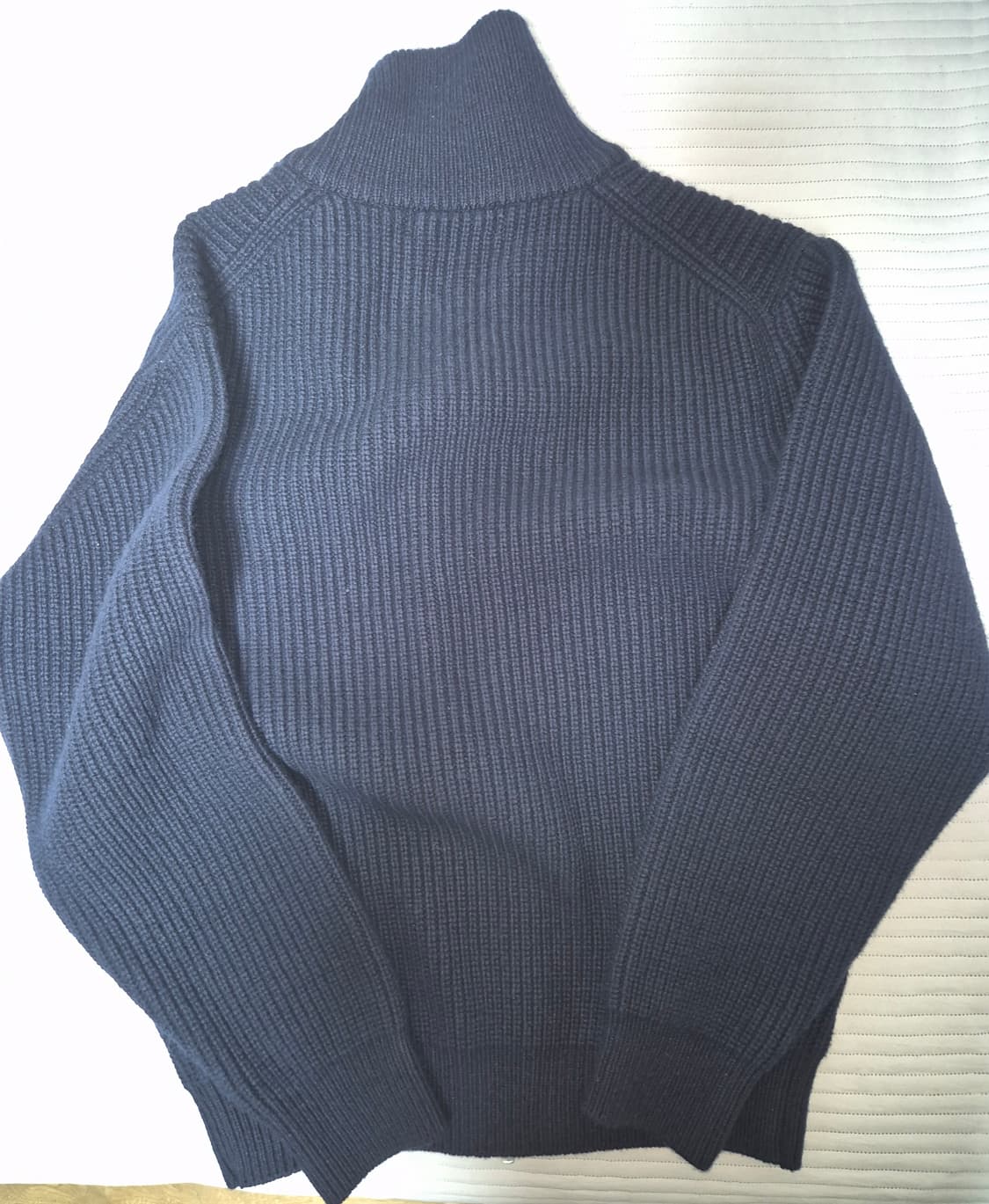 [L/다크네이비]유니온블루 소머셋 풀집업 스웨터 판매합니다. 상품이미지3