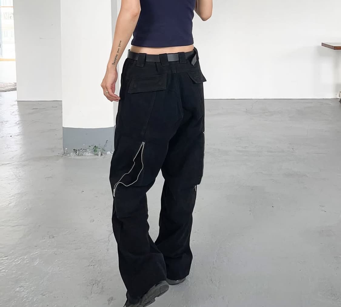 [구함] PLASTICPRODUCT 지퍼팬츠 상품이미지2