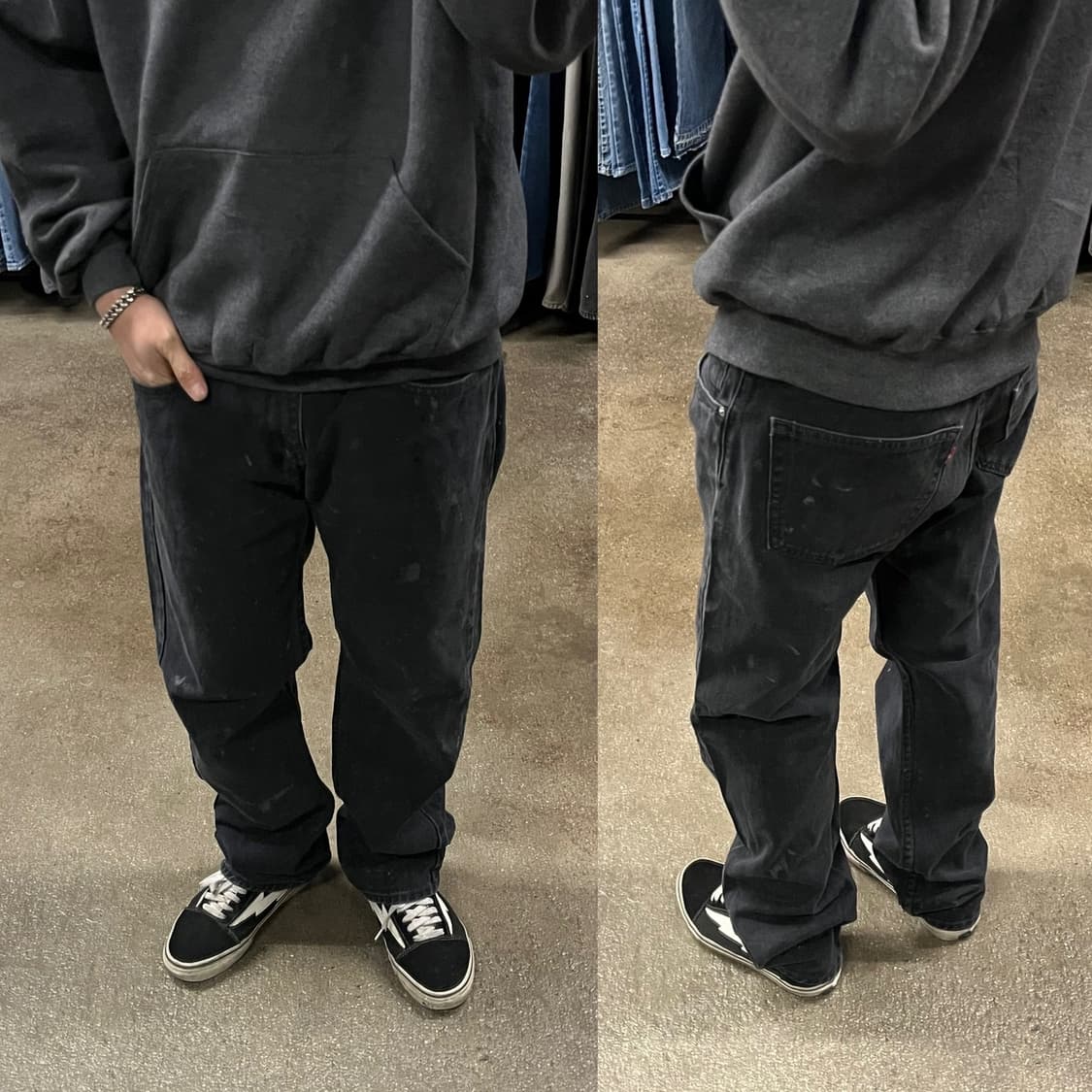 리바이스505 블랙진 (34“) 상품이미지6