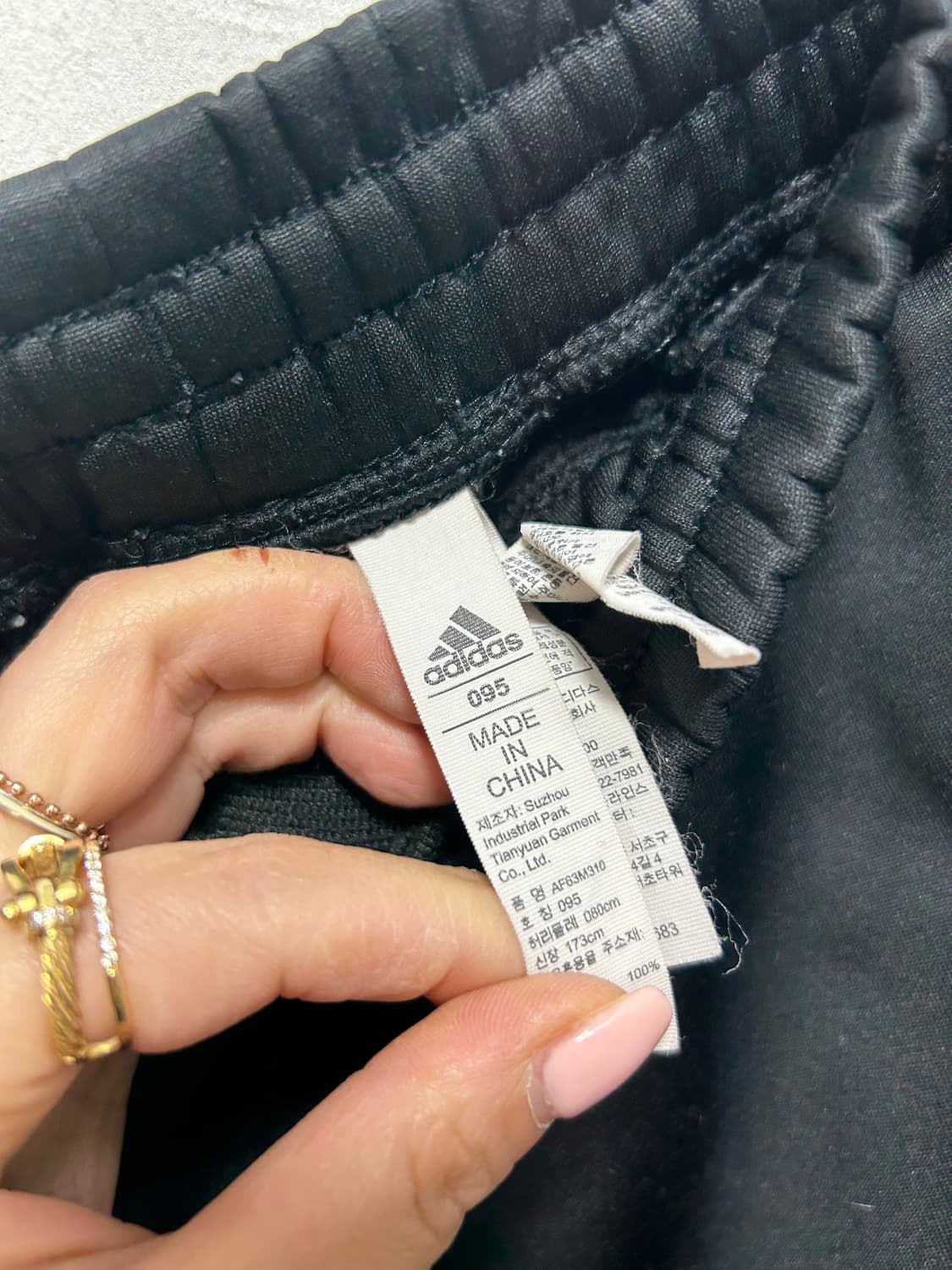 아디다스 블랙 여성 3선 트랙 팬츠 M  상품이미지3