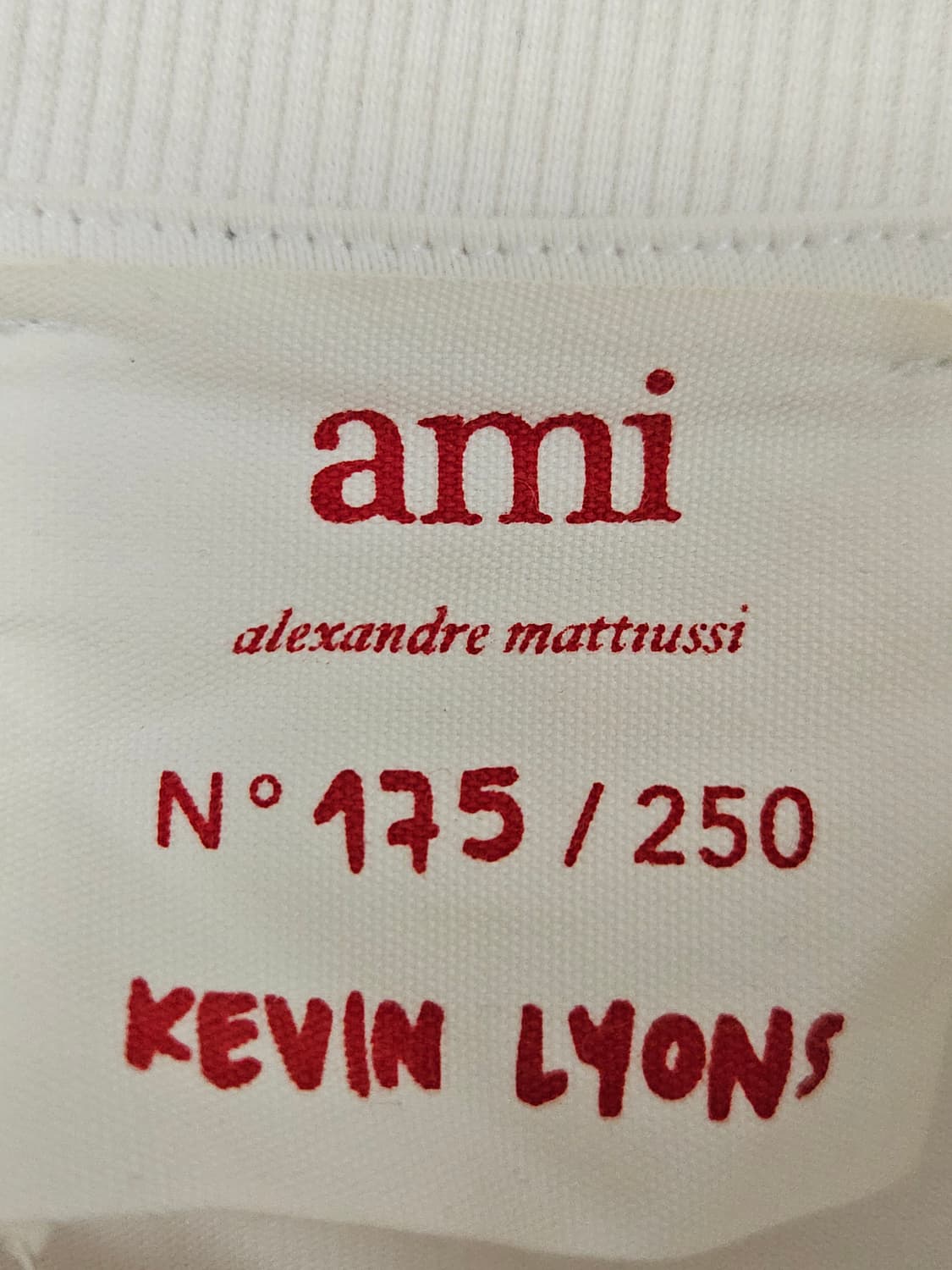 아미 AMI 케빈라이온스 정품 반팔 티셔츠 M (거의 새상품) 상품이미지3