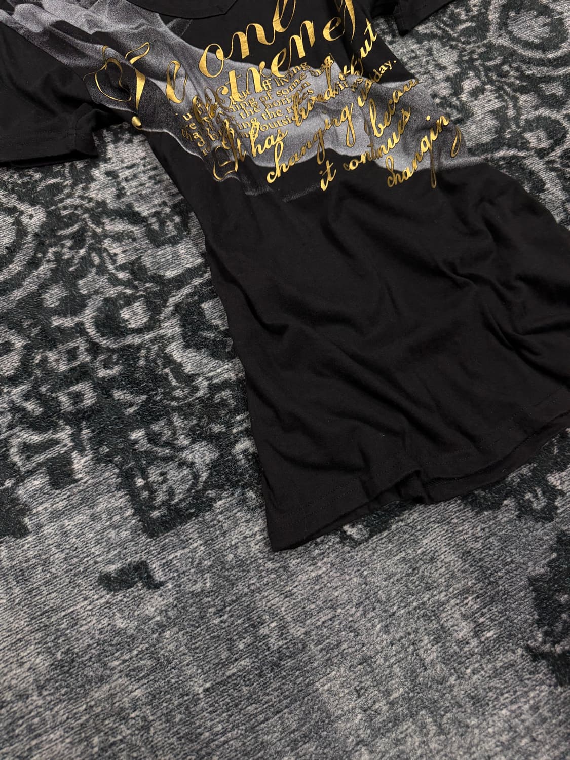 Clash ahead 00s smoke lettering t shirts 상품이미지4