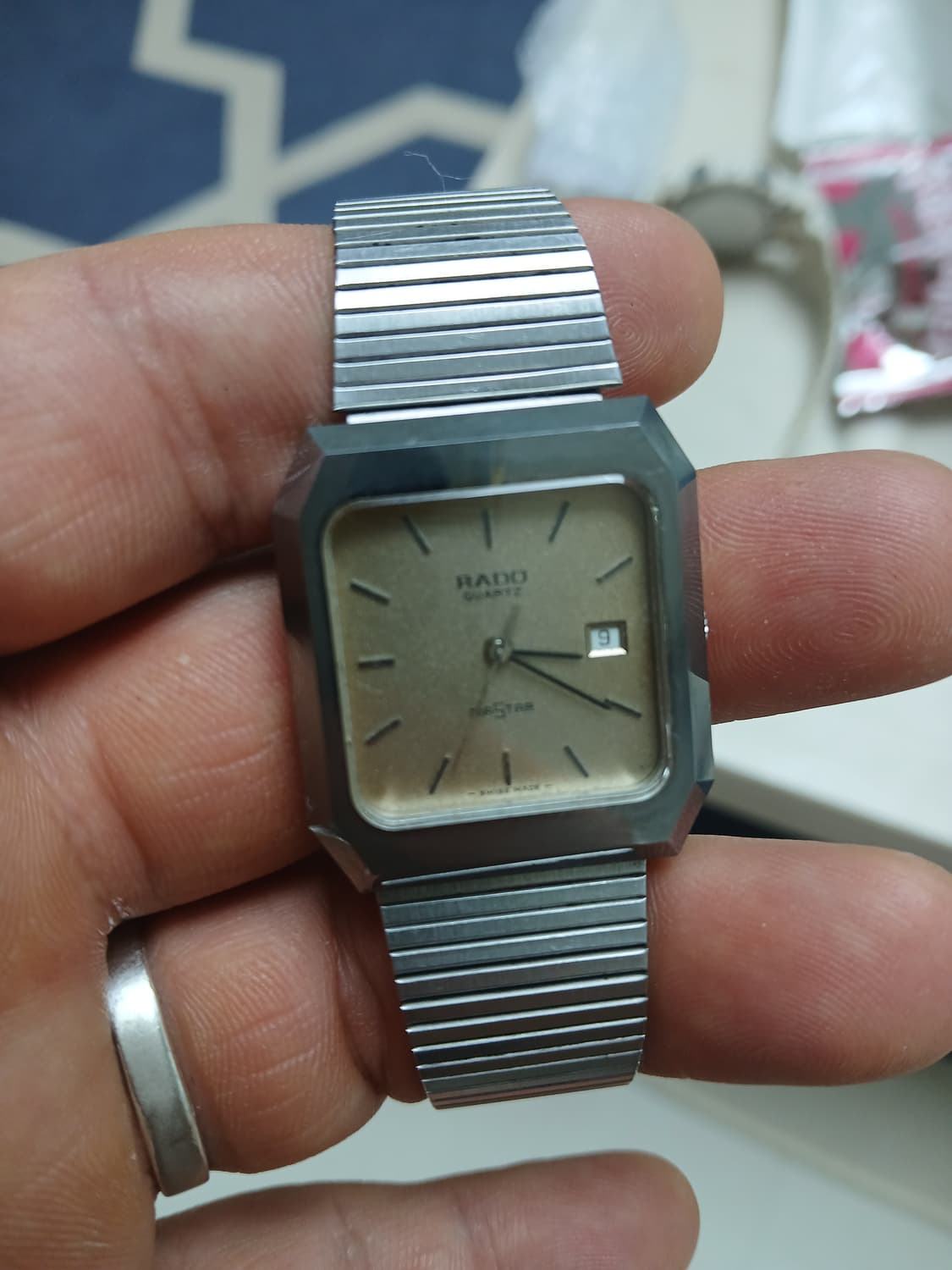 80s 빈티지 스위스 라도(RADO) 다이아스타 텅스텐  쿼츠 시계 상품이미지5