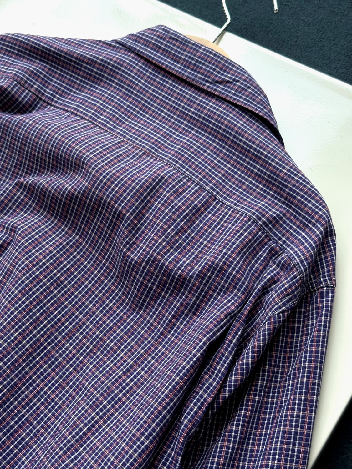 High count cotton check L/S shirt 상품이미지6