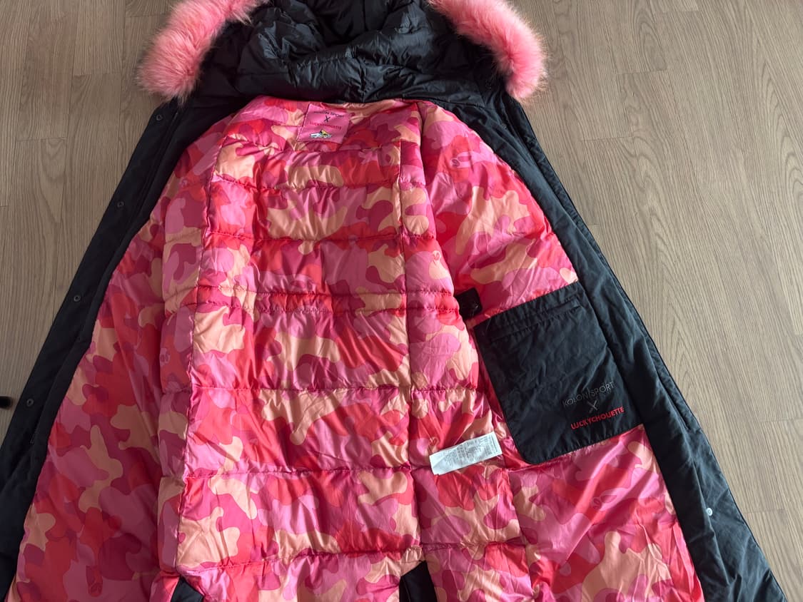 코오롱 럭키슈에뜨 구스 야상 롱패딩  36사이즈 상품이미지8