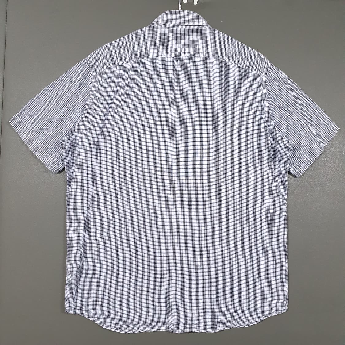 105 (XL) 빈폴 신형 20ss 화이트 린넨 미니 윈도우 체크 셔츠 상품이미지9