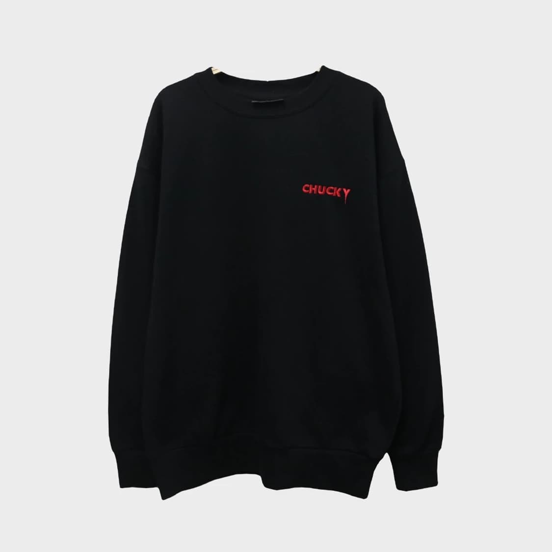 CHUCKY 백 프린팅 처키 맨투맨 61233 상품이미지2