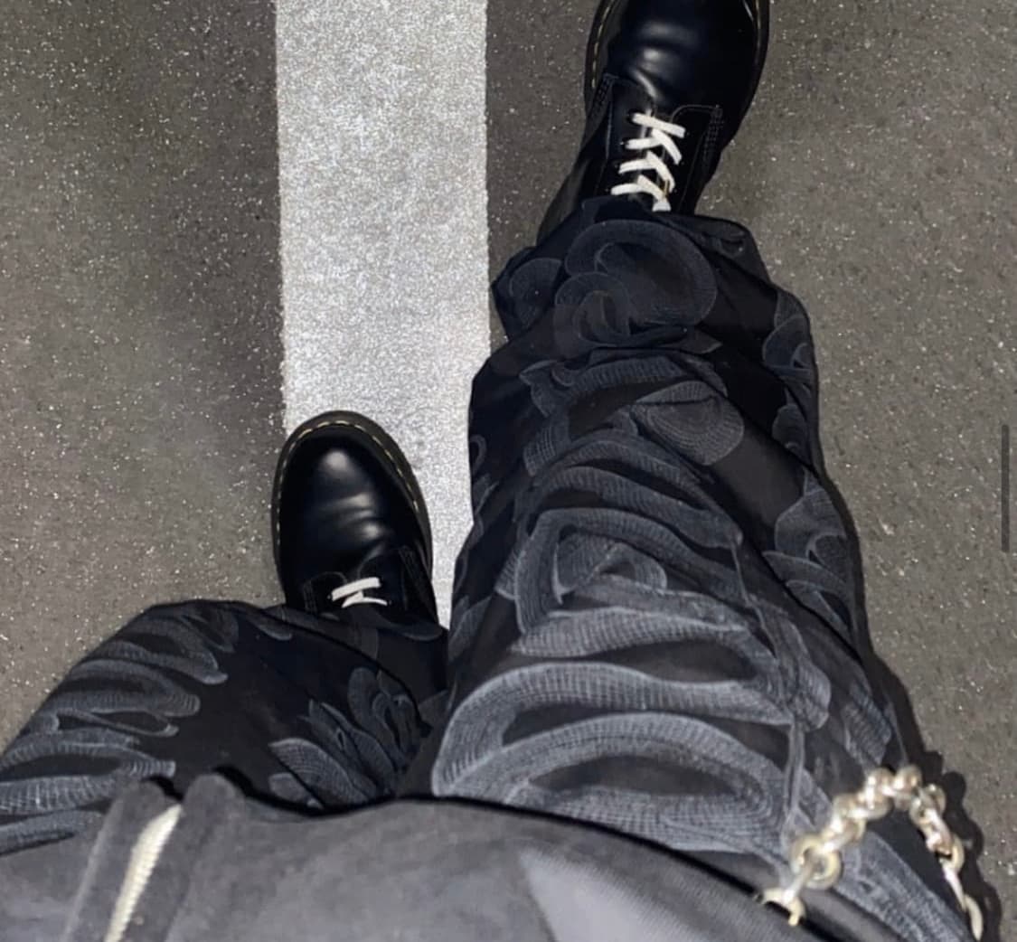 히스테릭글래머 스네이크 와이드 팬츠 상품이미지1