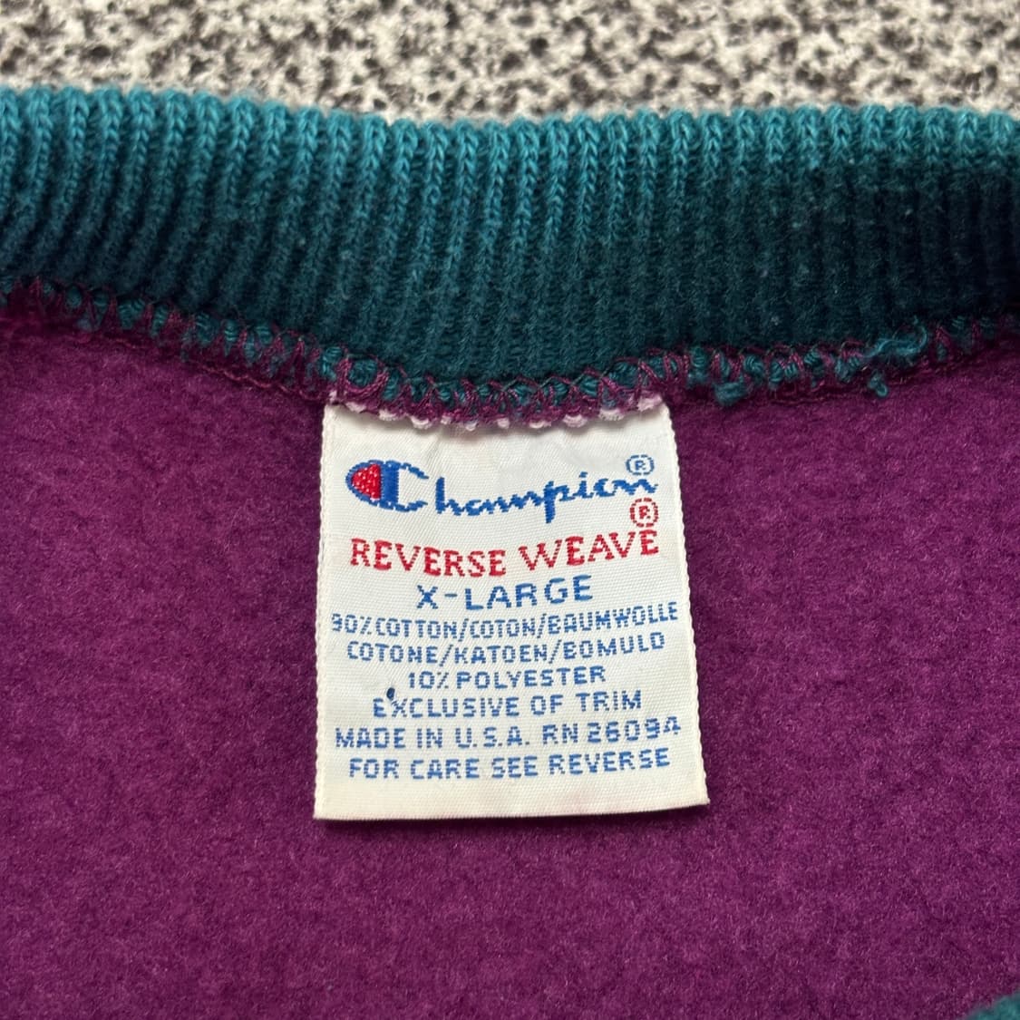 90s 빈티지 챔피온 리버스위브 스웻셔츠 XL 상품이미지5