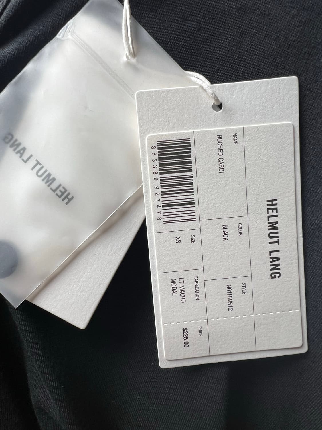 헬무트랭 블랙 셔링 가디건 xs 새상품급 상품이미지5