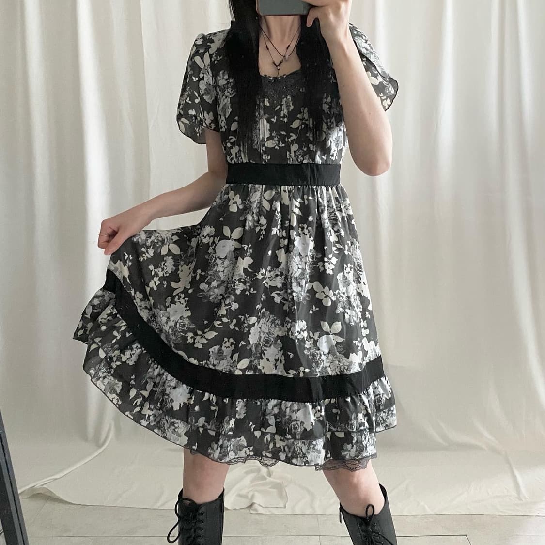 axes femme charcoal dress 상품이미지1