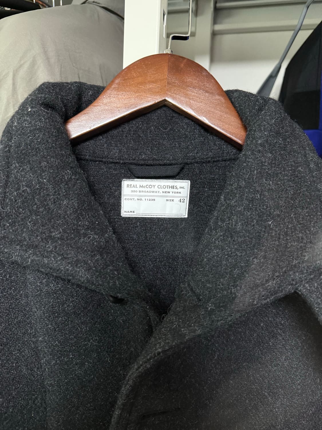 리얼맥코이 모직자켓 거의 새싱품 상품이미지2