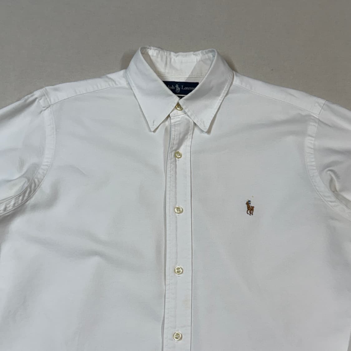 L) 폴로 랄프로렌 클래식핏 화이트 옥스포드 셔츠 W22 상품이미지3