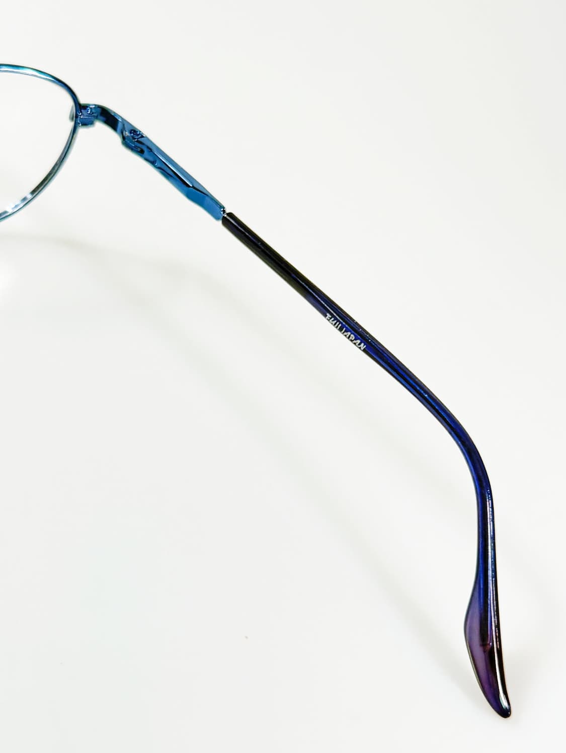 90s FUJI JAPAN 블루 메탈 오벌 프레임 빈티지 안경 상품이미지6