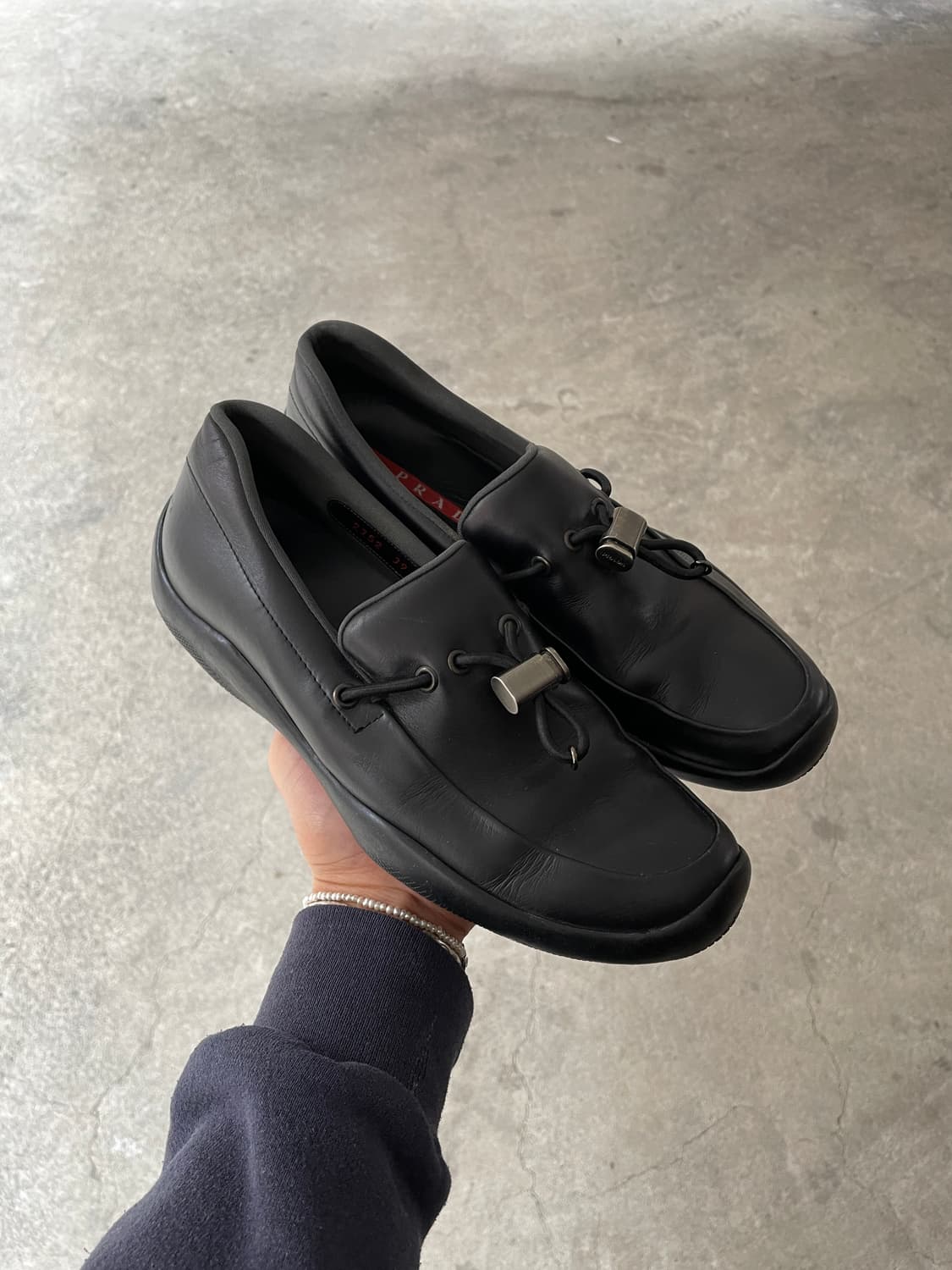00s Prada Sports Nappa Toggle Loafers 상품이미지5