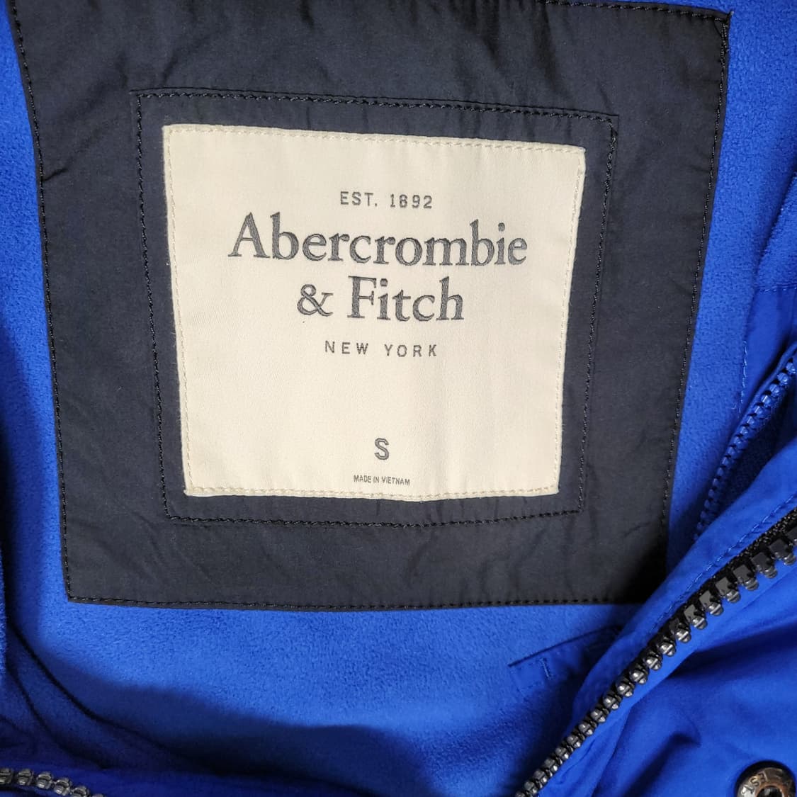 A&F 아베크롬비 블루 조끼패딩 상품이미지2