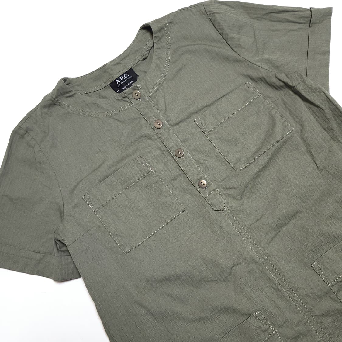 아페쎄 A.P.C. 포켓 디테일 원피스 카키 상품이미지2