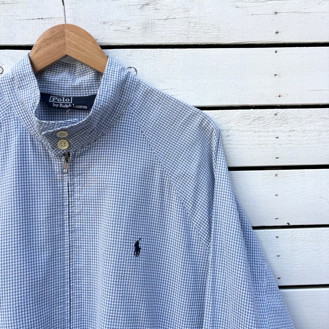 Polo 폴로 시어서커 체크 자켓 상품이미지4