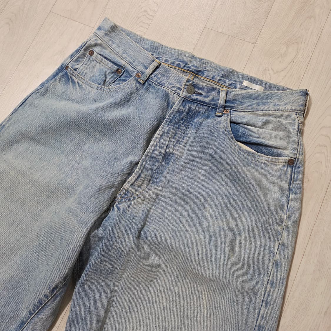 [1] 코모리 블리치 데님 22ss comoli bleach denim 상품이미지2