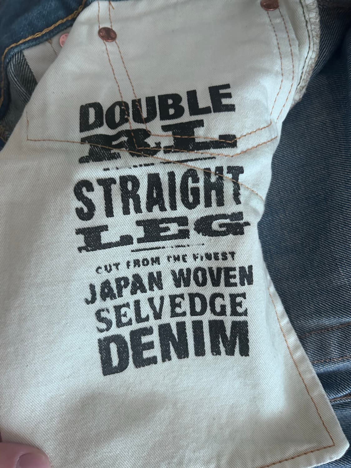 RRL 스트레이트 레그 핏 밀너 워싱 데님 36x30 상품이미지4