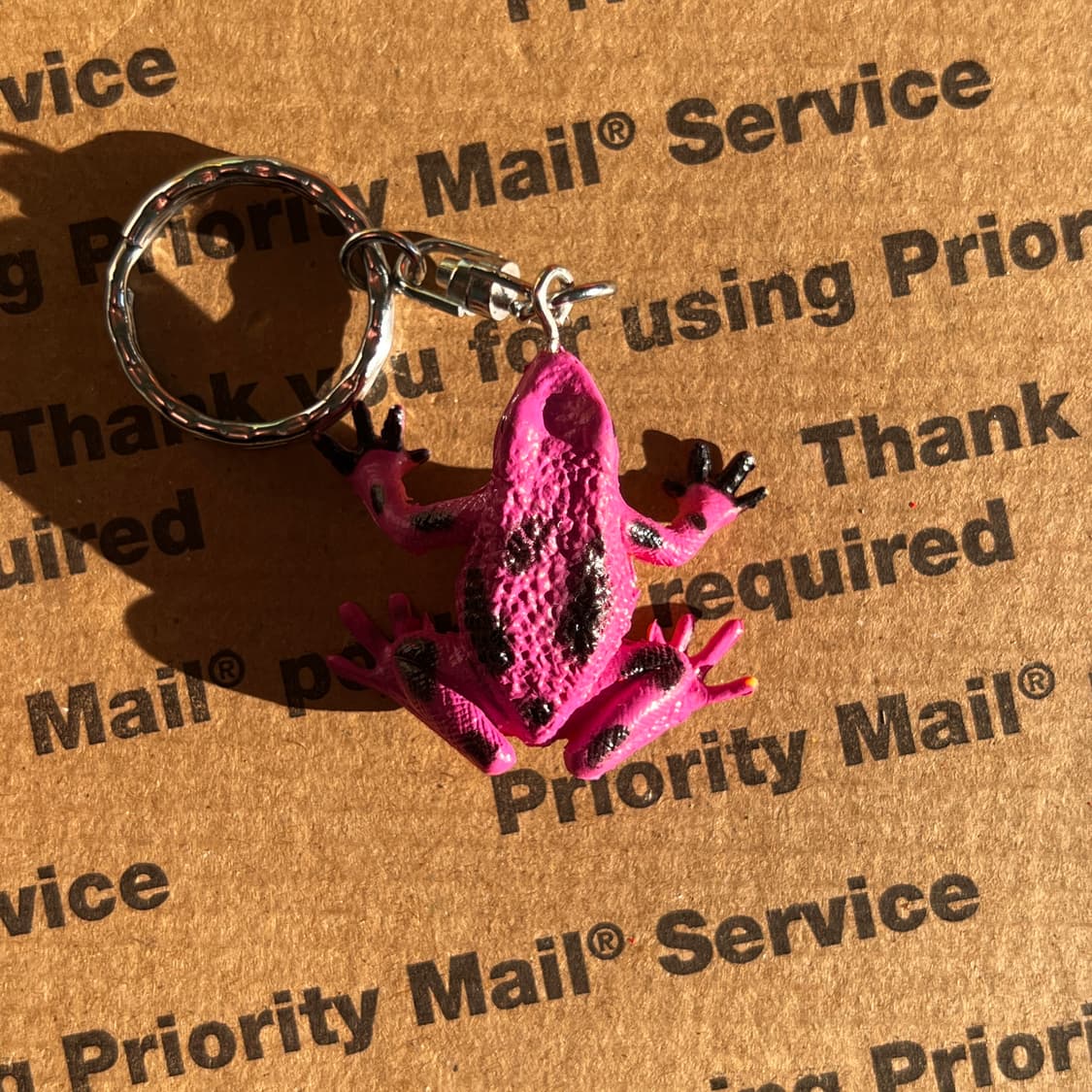 90s vtg Pink Frog Keyring 상품이미지1