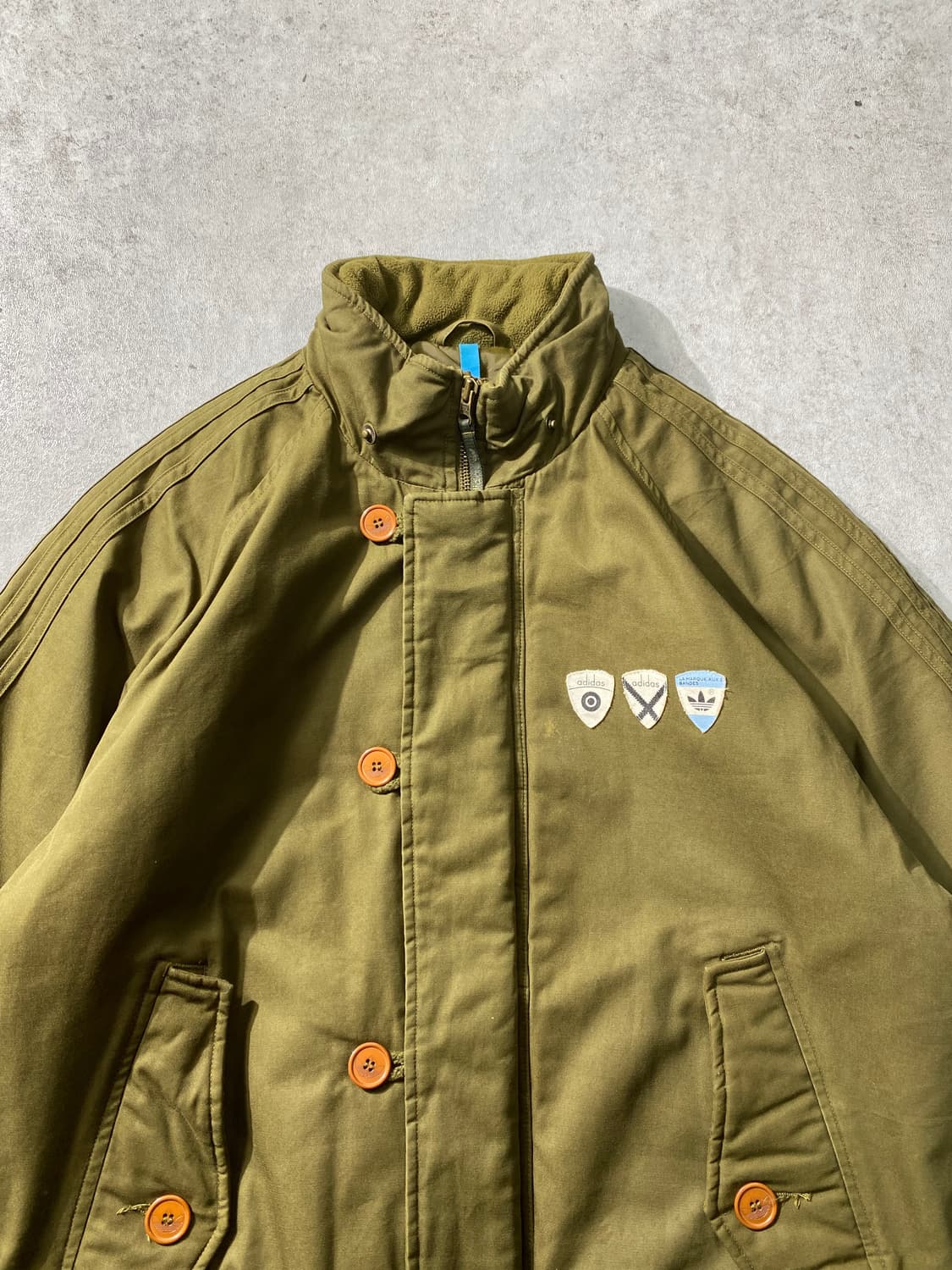 [XL] Adidas 아디다스 퀼팅라이닝 카키 봄버자켓 상품이미지2