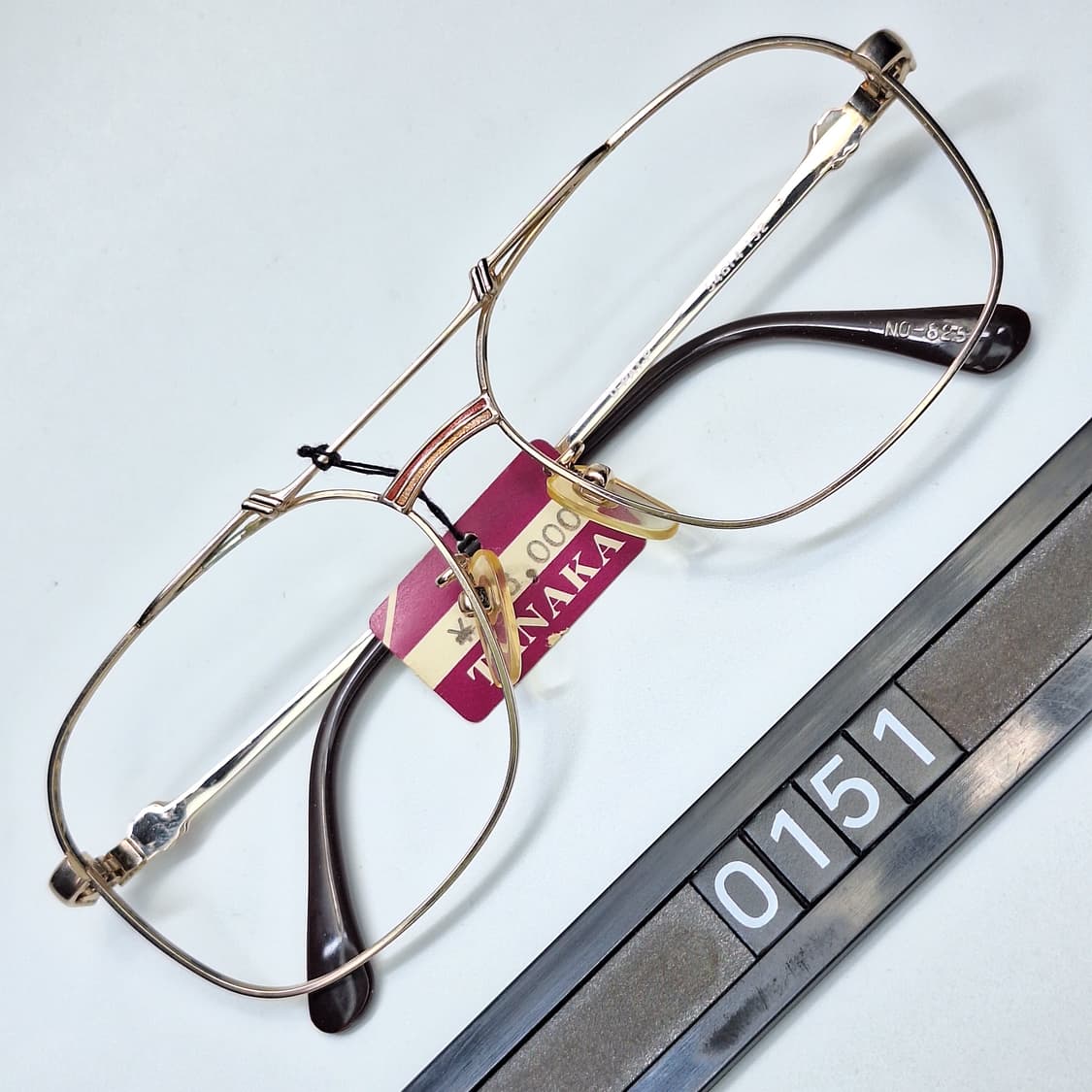 80s 일본제 빈티지 데드스톡 미사용/D-PAT-P 웰링턴 투브릿지 안경 상품이미지1