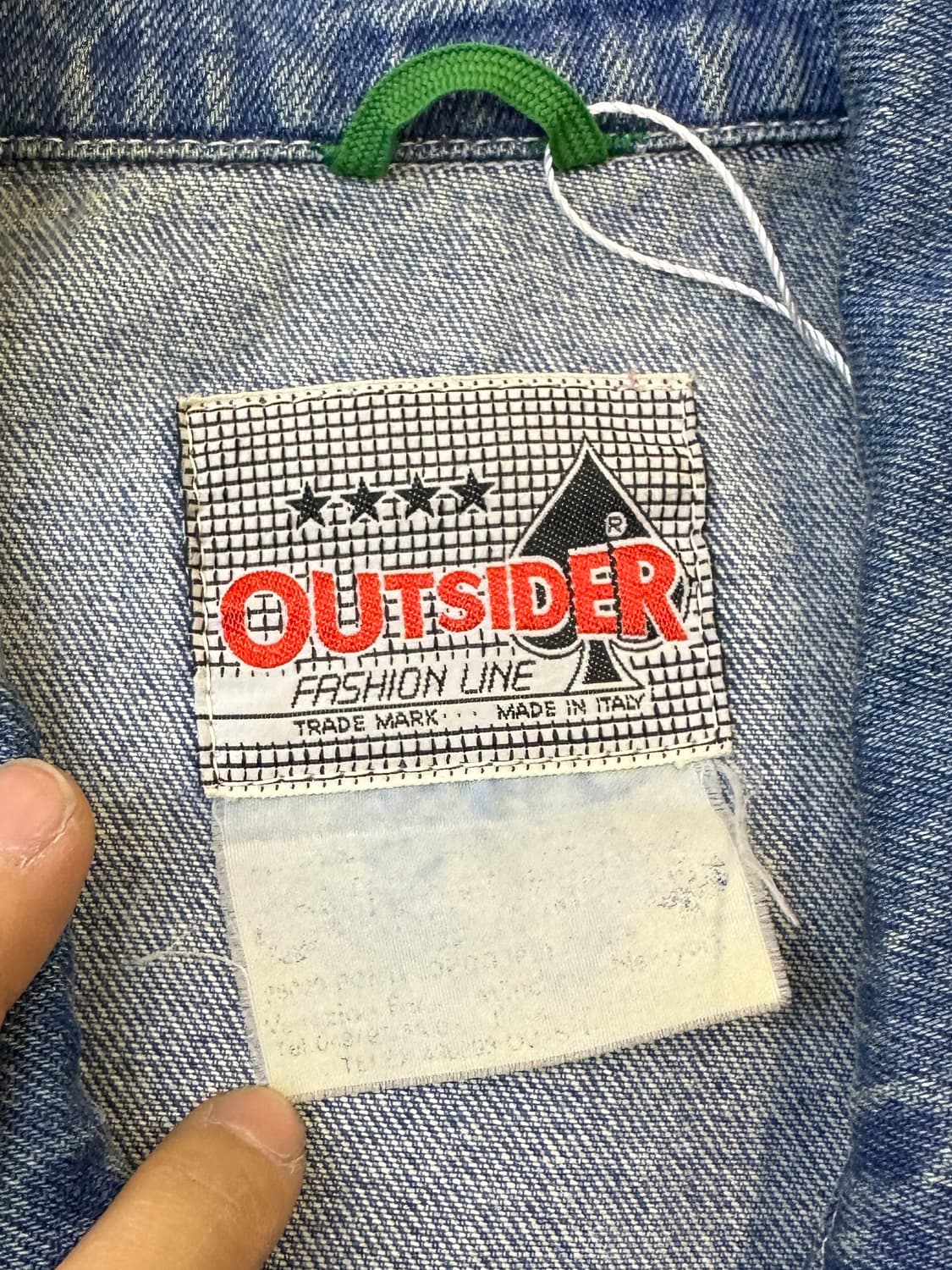 아웃사이더 90s 이태리 메이드 데님 자켓 상품이미지5