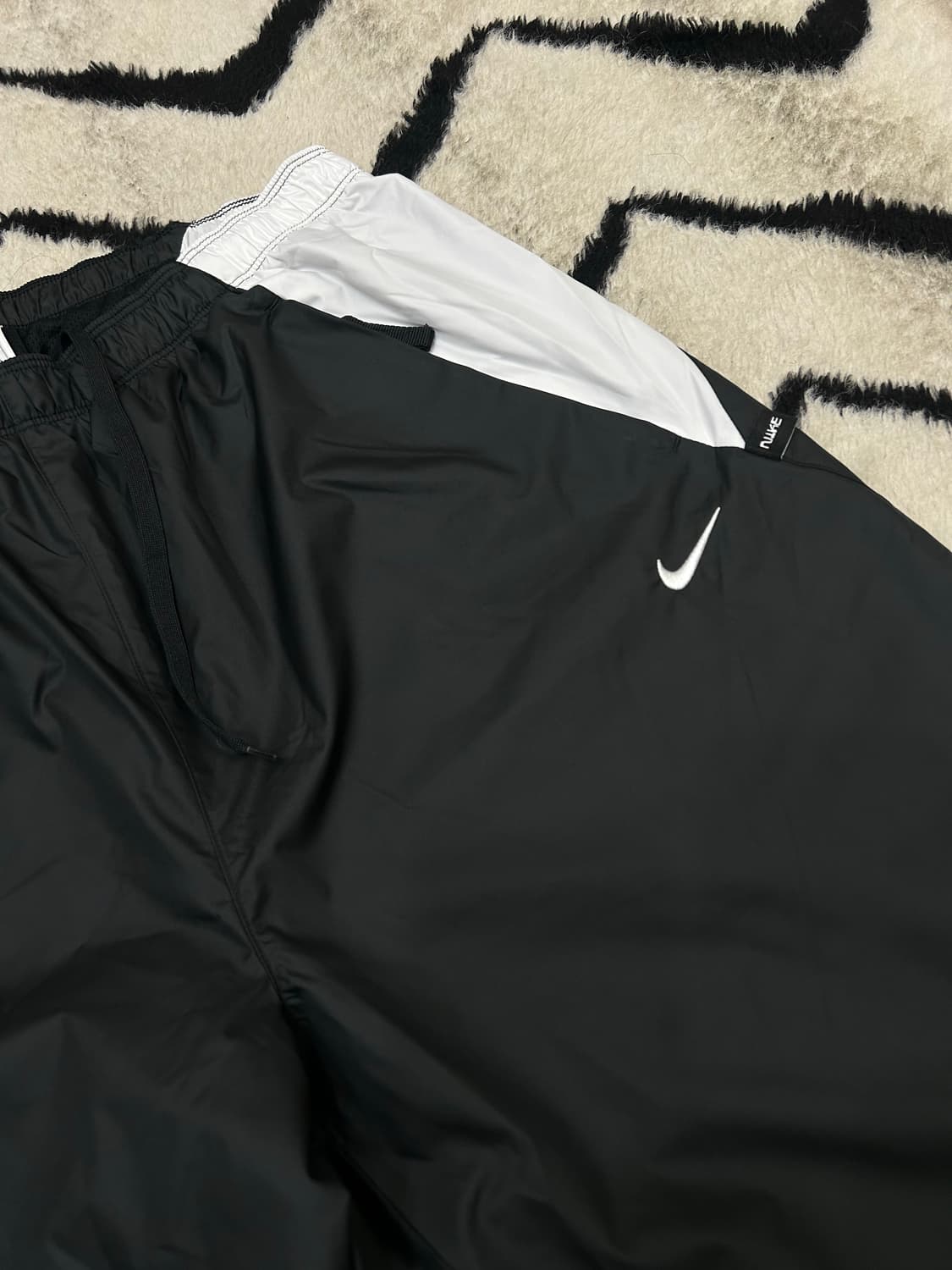 [L]나이키 사커 경량 우븐 조거 /블랙화이트 상품이미지1