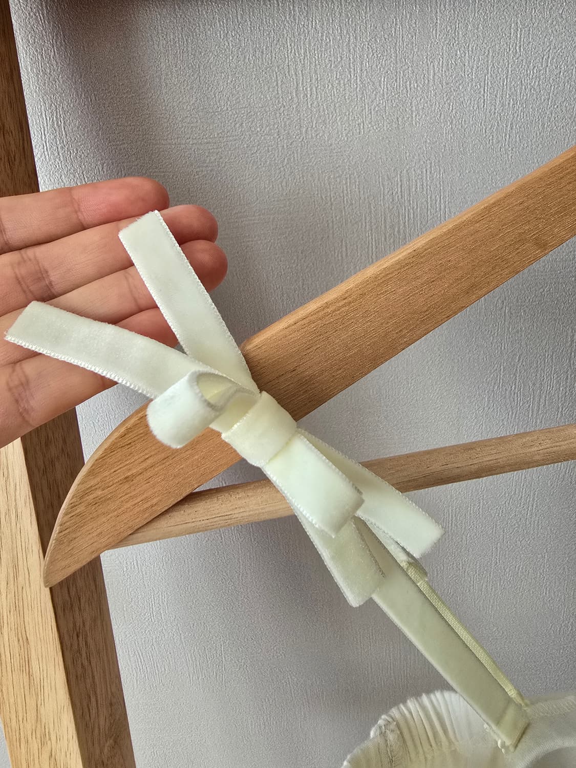 WILLSELECTION 벨벳 스트랩 탑 (M) 상품이미지3