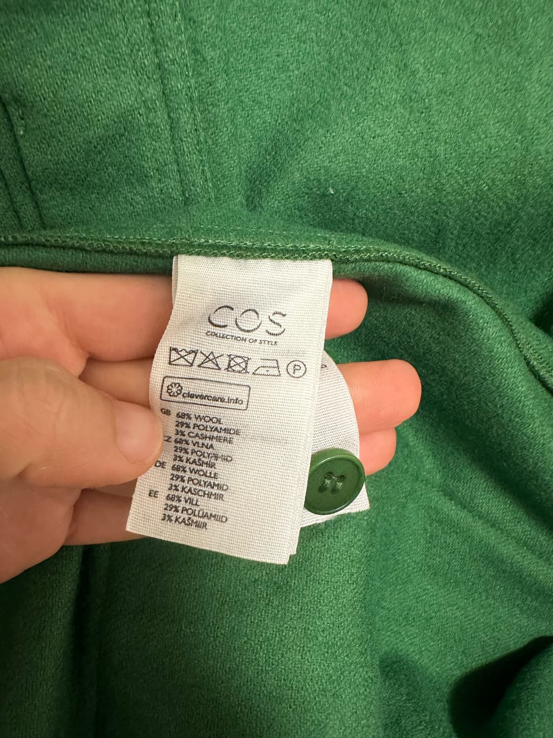 코스 cos 울 그린 원피스  상품이미지2