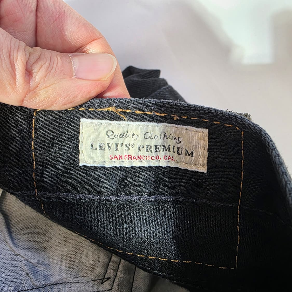 [W31L30]리바이스 프리미엄 501'93 블랙 데님 팬츠 상품이미지5