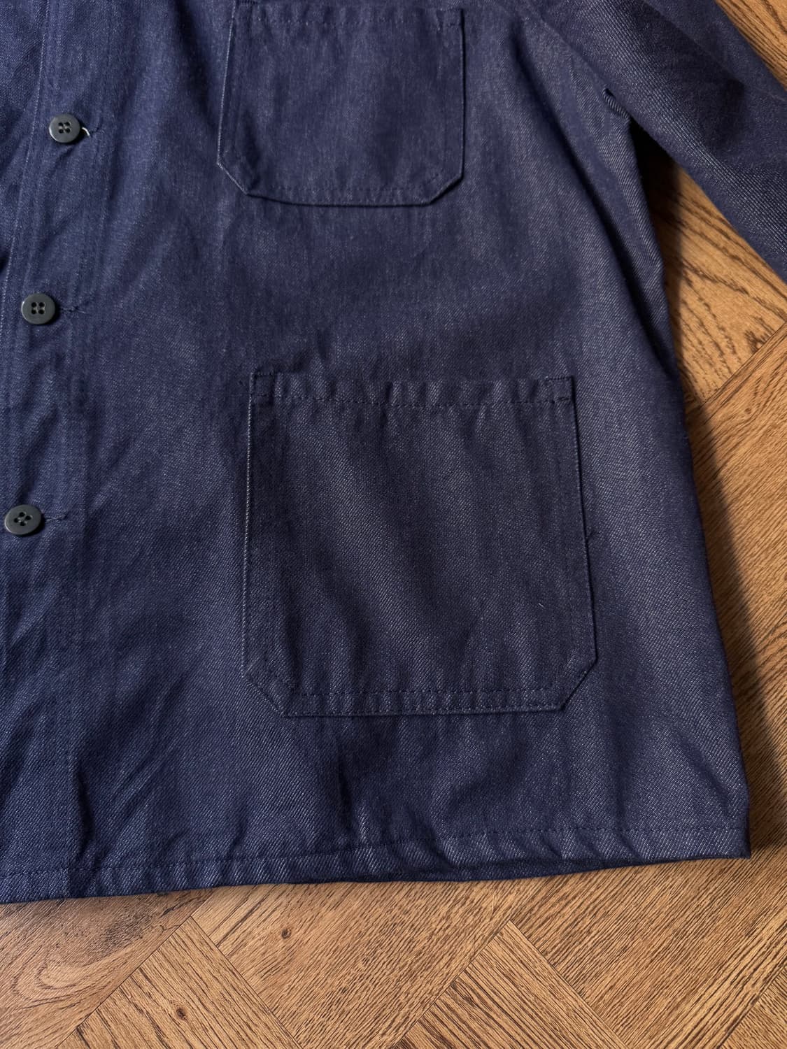 [XL]90's Made in France 프렌치 데님 워크자켓 상품이미지6