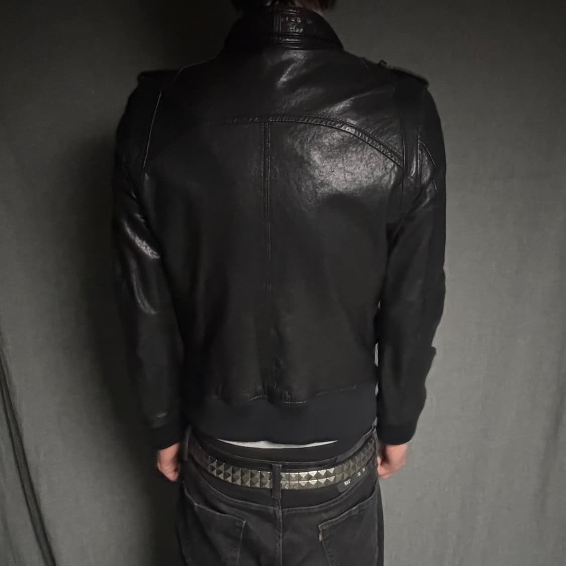 lamb skin pocket leather jacket 상품이미지5