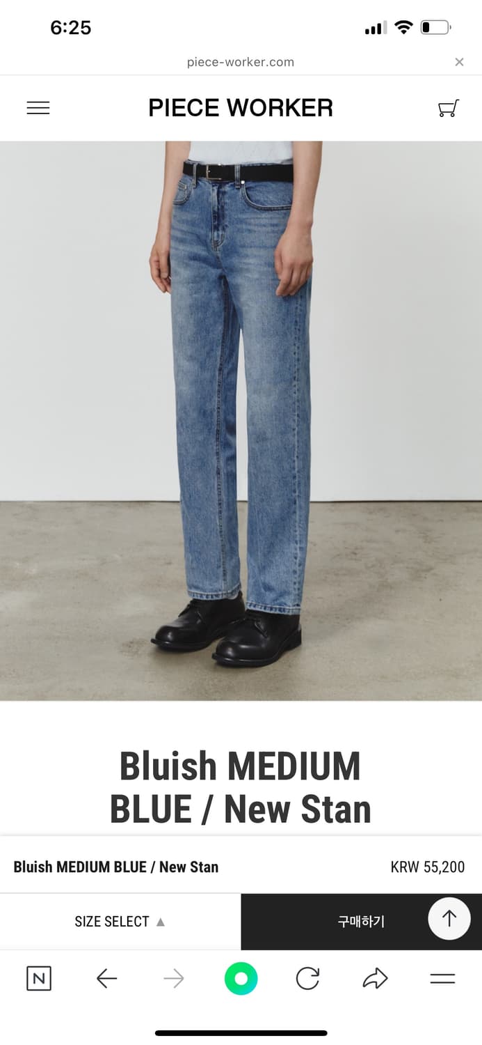 피스워커 뉴스탠 Bluish Medium Blue 허리30 상품이미지2