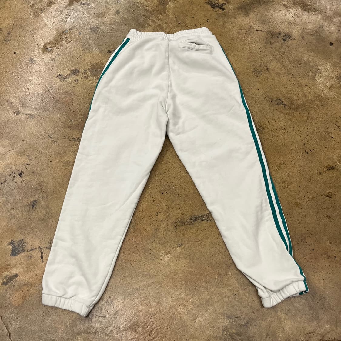 [정품/XS] 아디다스 흰색 트레이닝 바지 그린 삼선 b17 상품이미지3