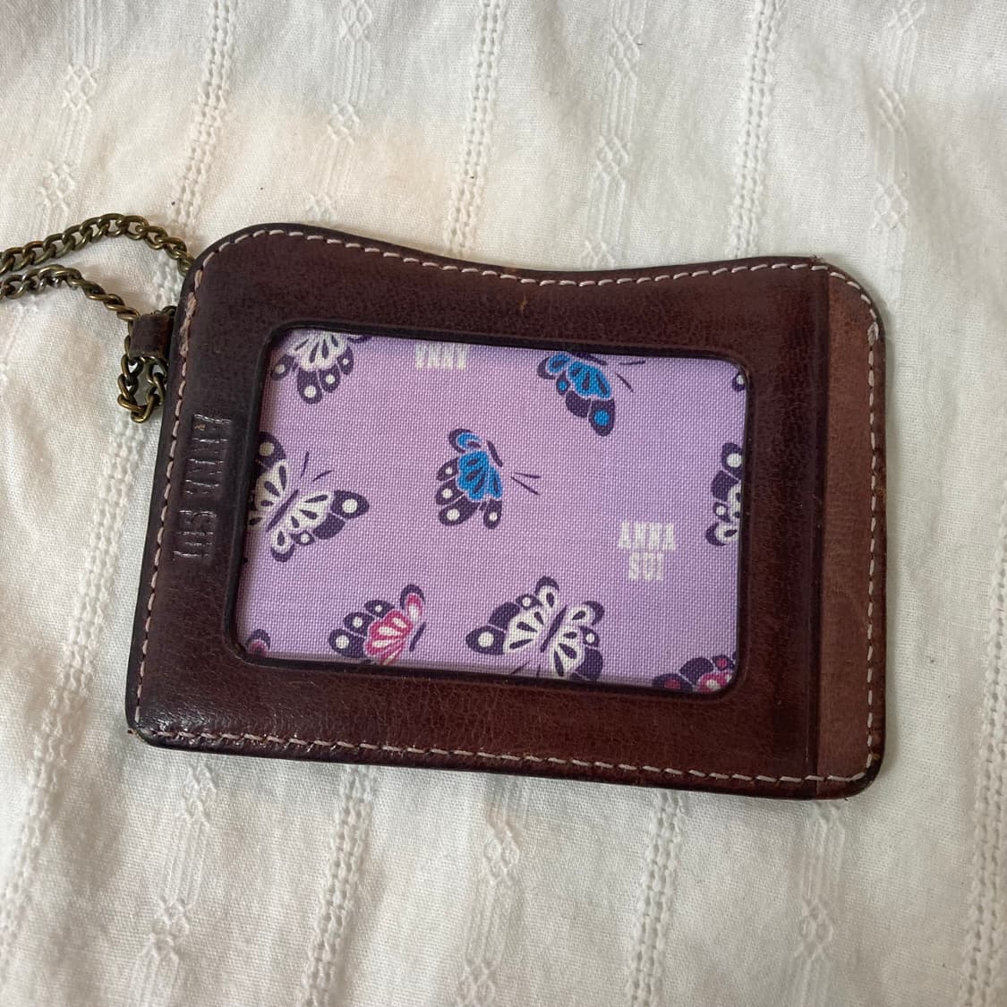 빈티지 엔틱 안나수이 브라운 카드지갑 상품이미지3