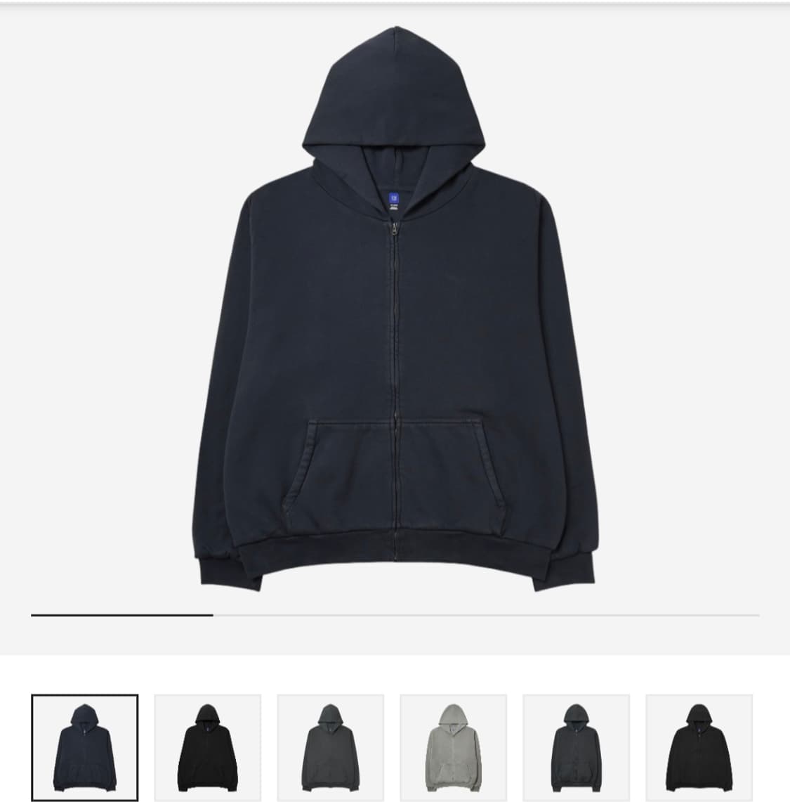 이지갭 네이비 후드집업 상품이미지1