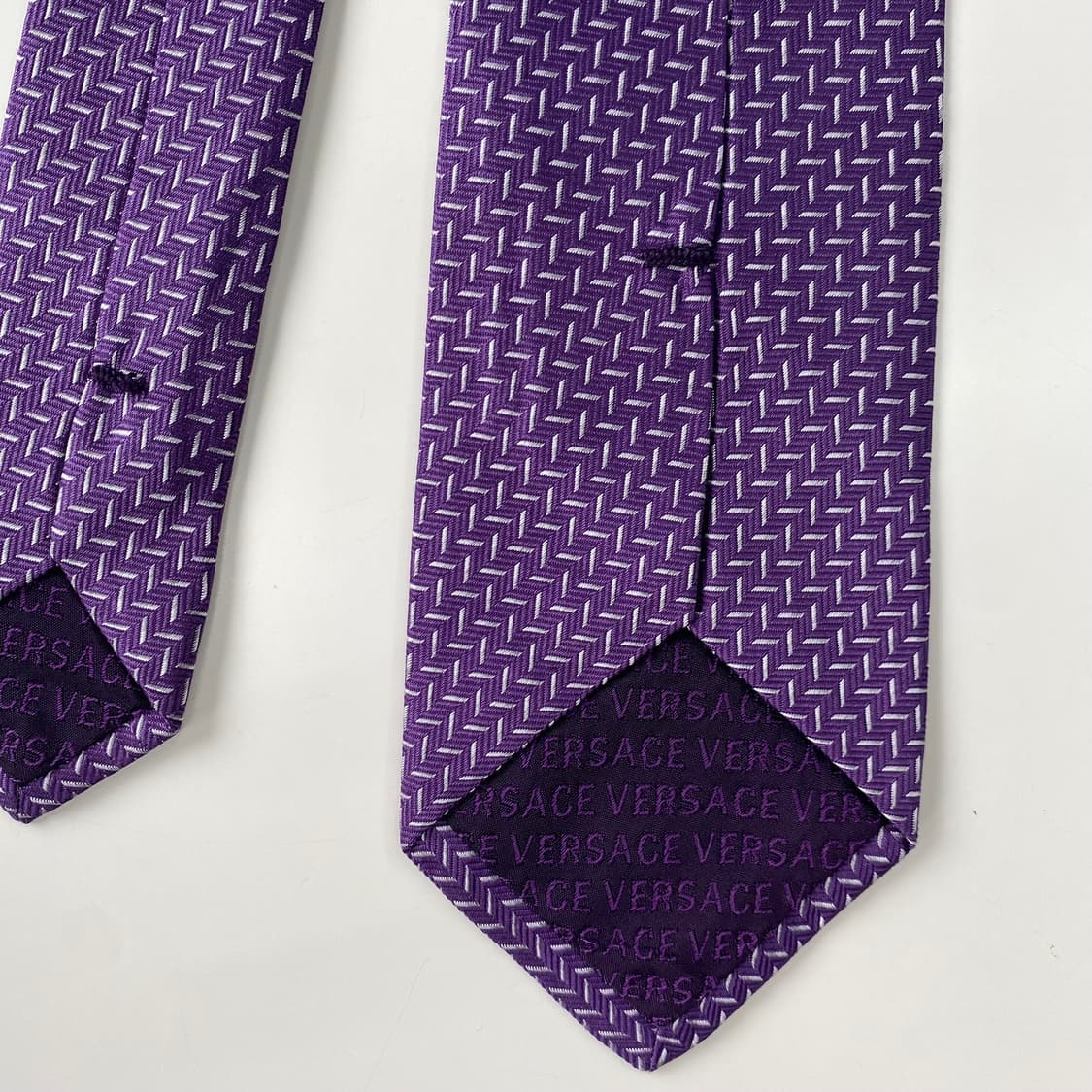 Versace 베르사체 심플로고 정품 명품넥타이 8.3cm 상품이미지6