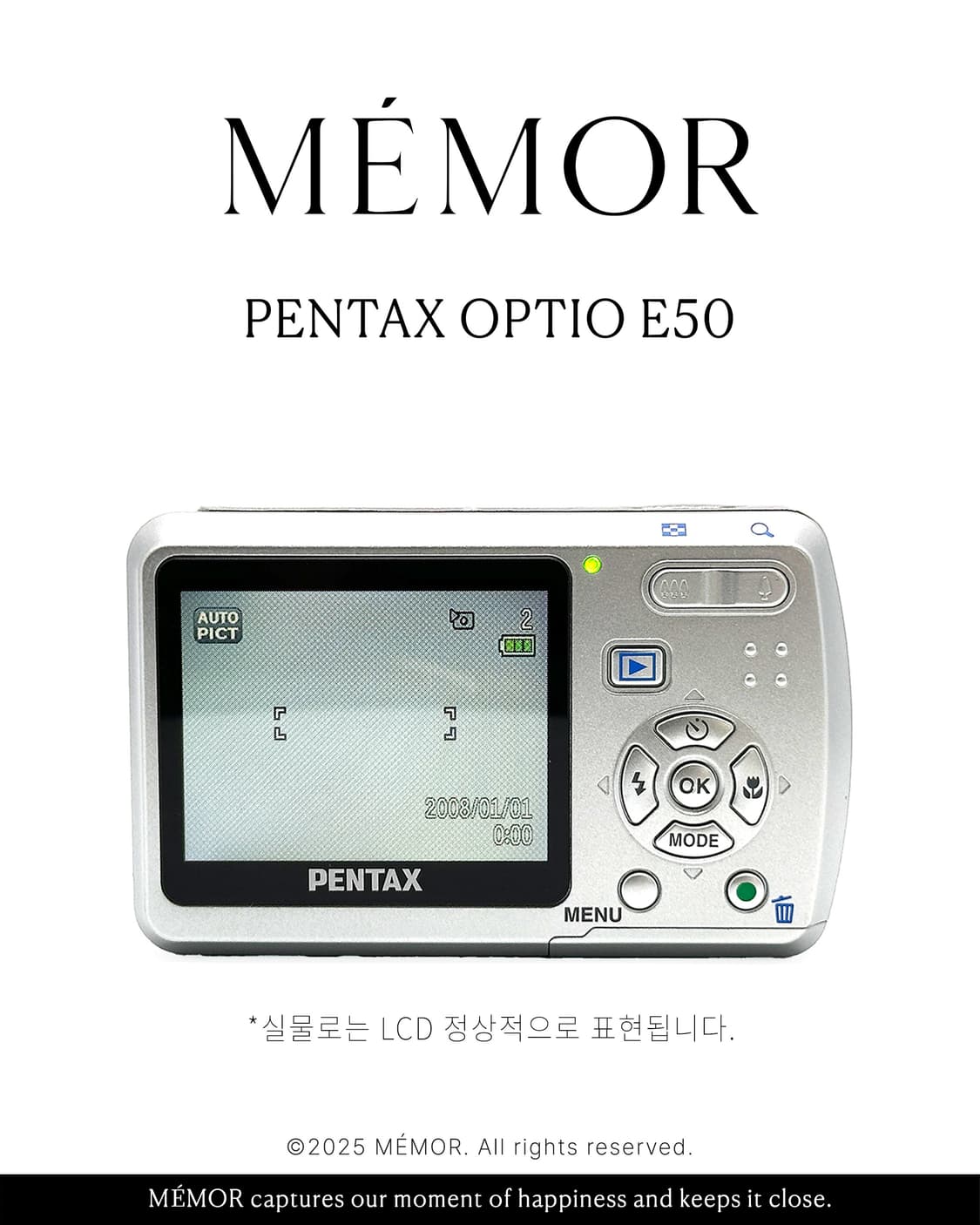 입문자 추천/AA배터리 사용💗PENTAX OPTIO E50 펜탁스 디카 상품이미지5