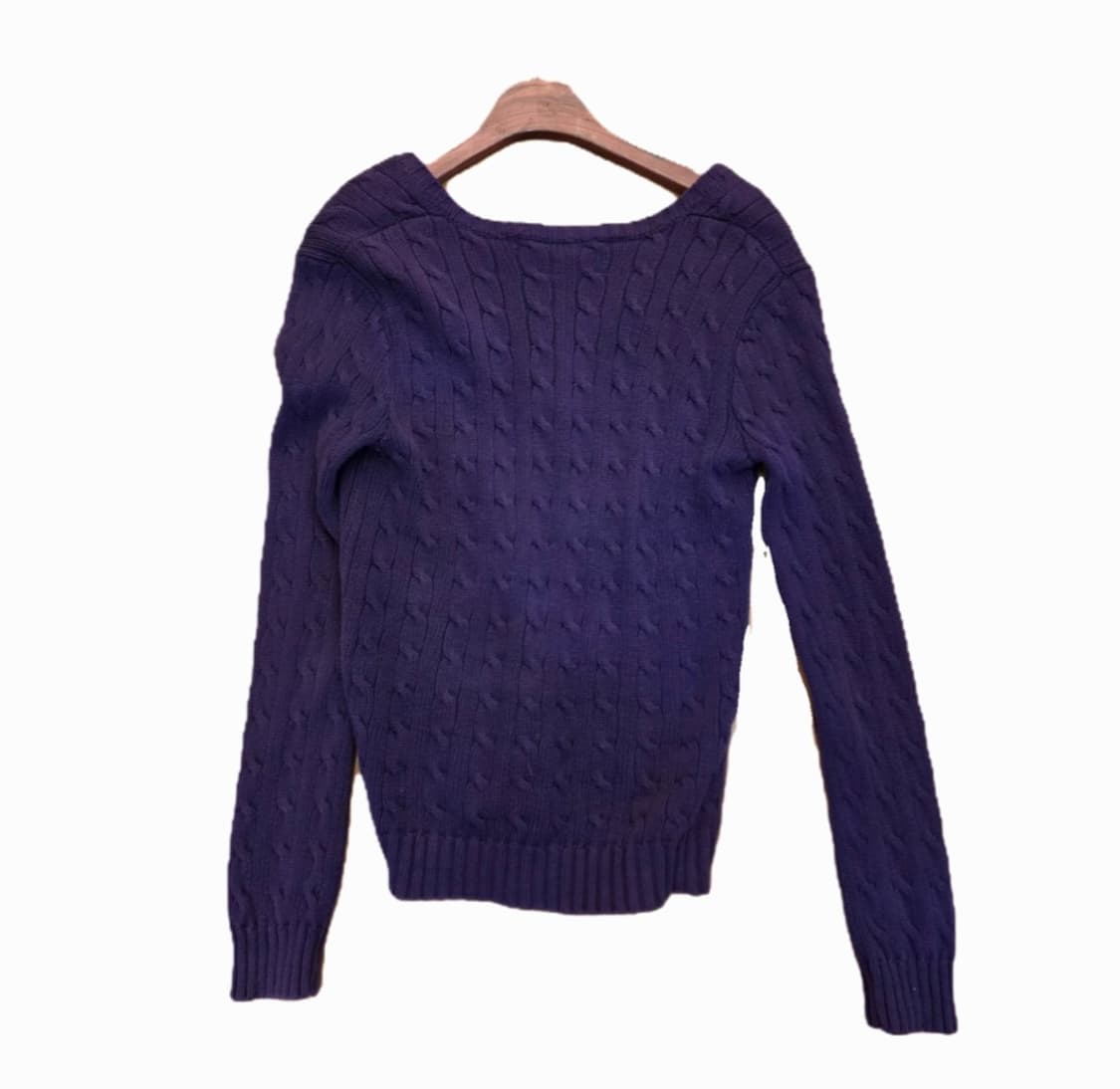 Polo Ralph Lauren sport  퍼플 브이넥 니트 상품이미지2