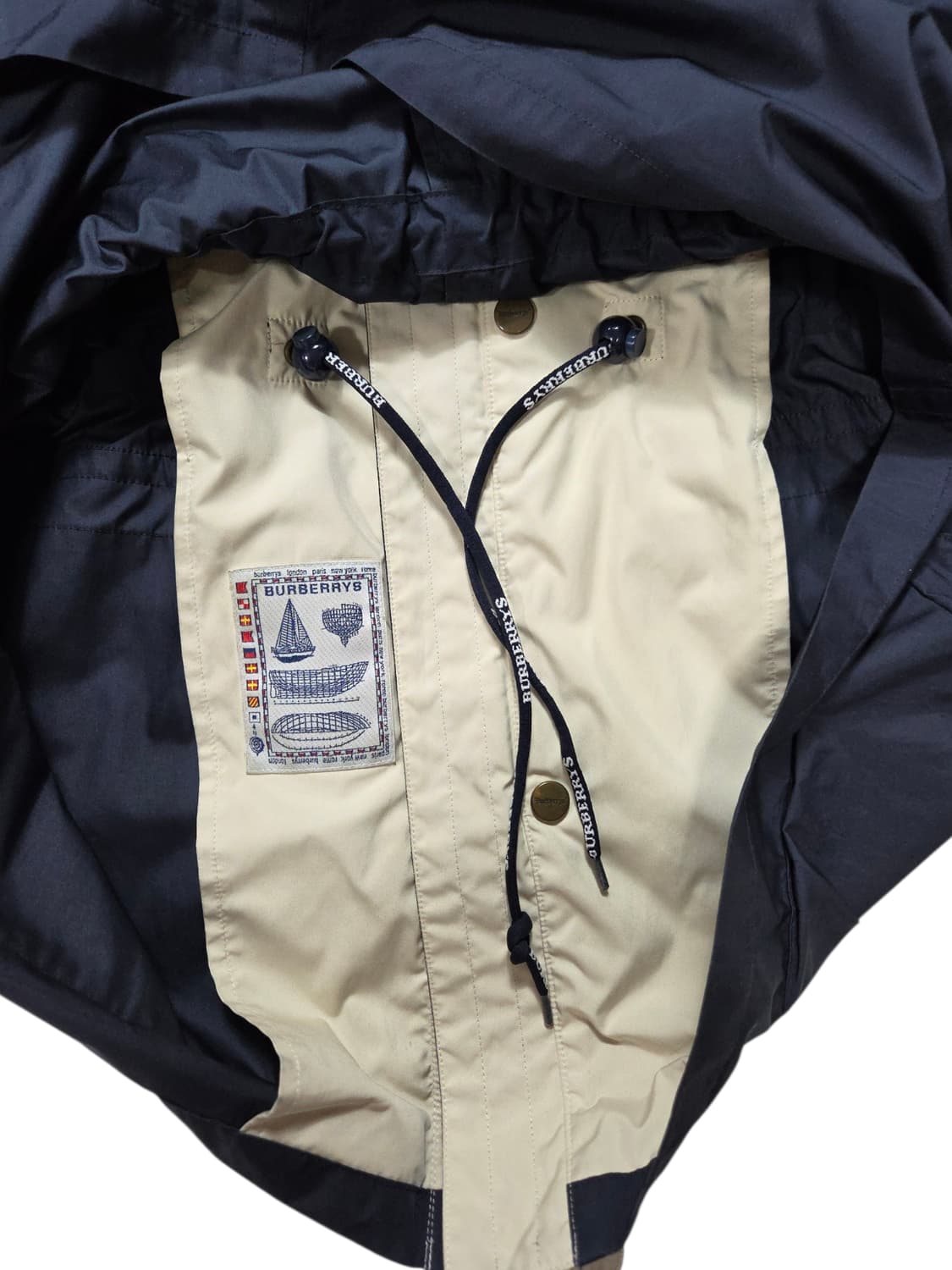 버버리 다크 네이비 바람막이 자켓 L 상품이미지7