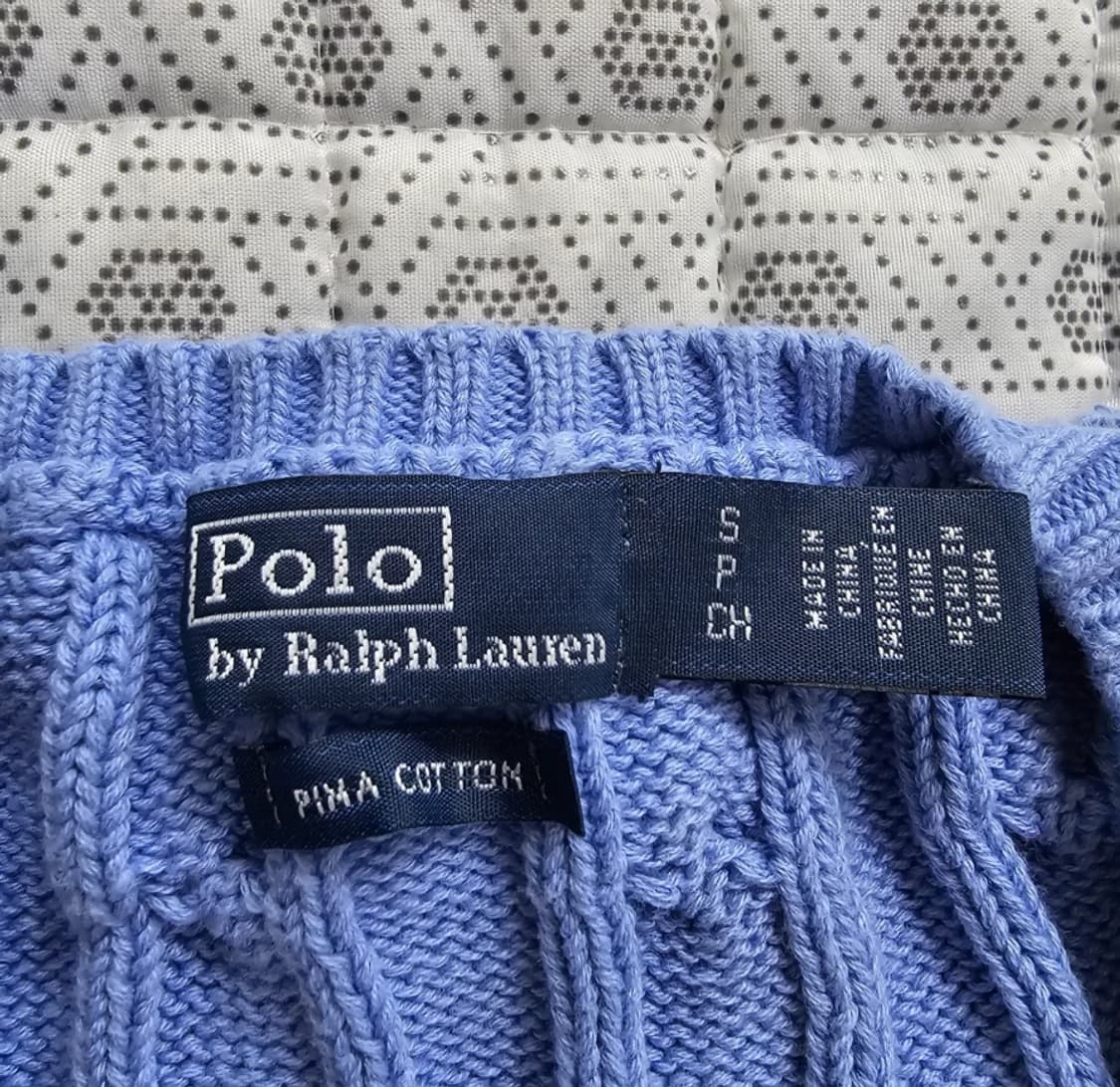 폴로 랄프로렌 브이넥 케이블 니트 ~55 상품이미지6