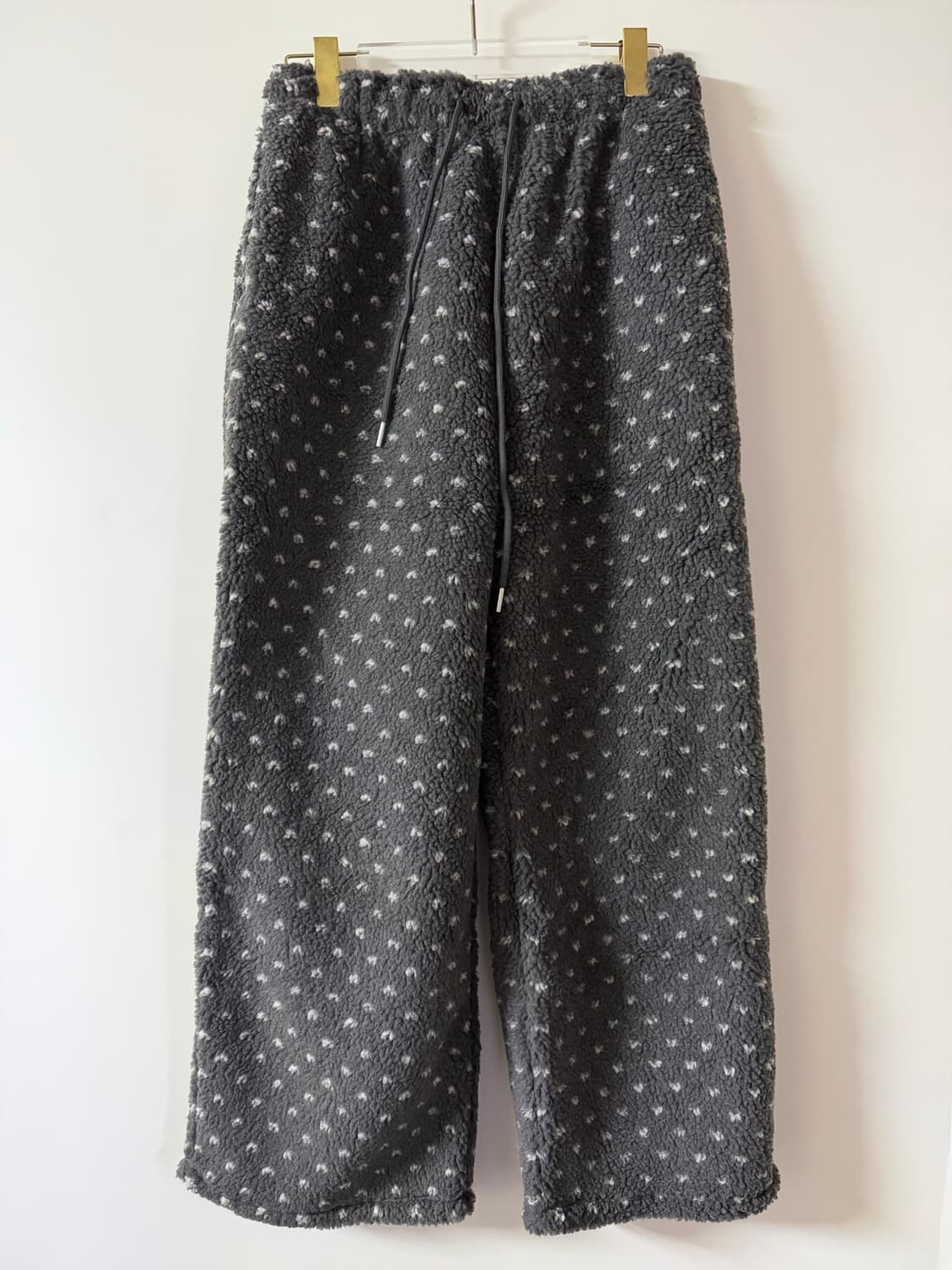 새상품 여자 도트 뽀글이 팬츠 상품이미지1